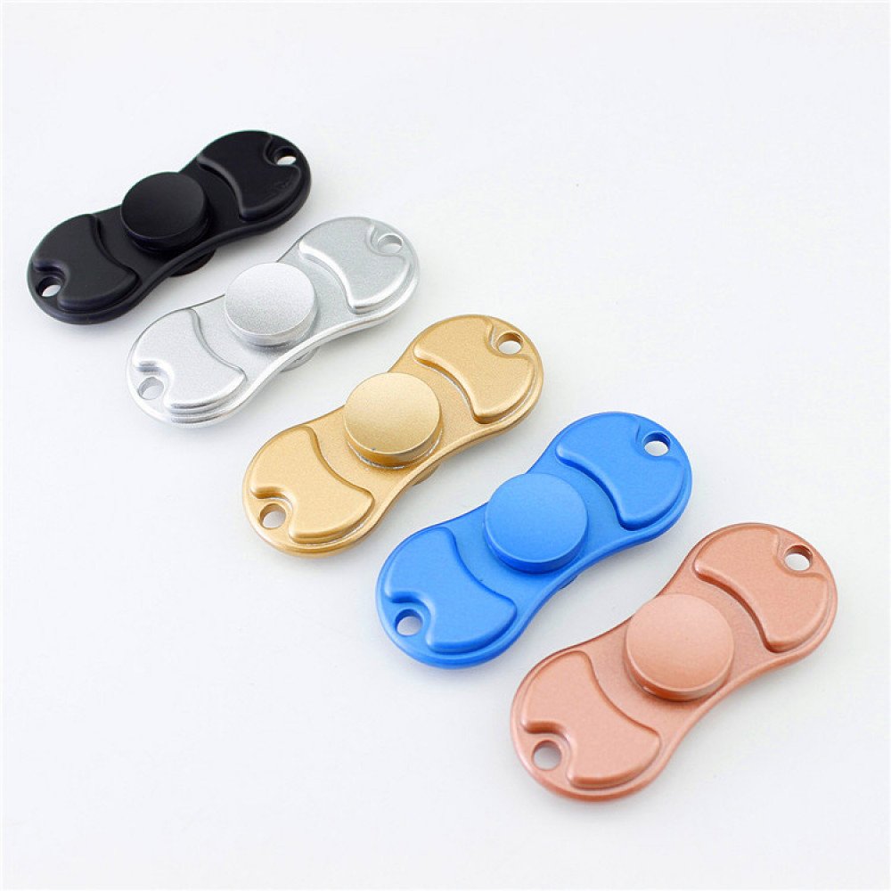 Wholesale Dual Aluminum Fidget Spinner Stress Reducer Toy for ADHD and 