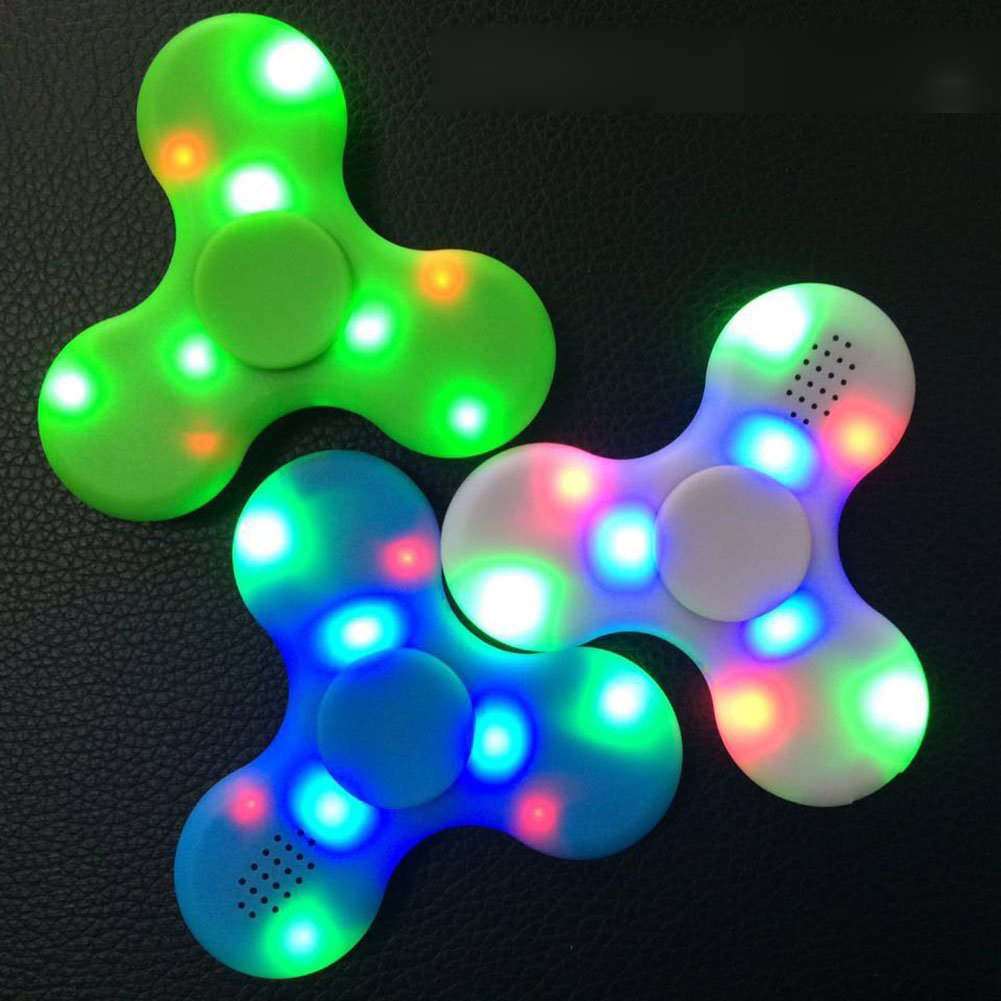 Wholesale Bluetooth Speaker Music LED Fidget Spinner Stress Reducer 