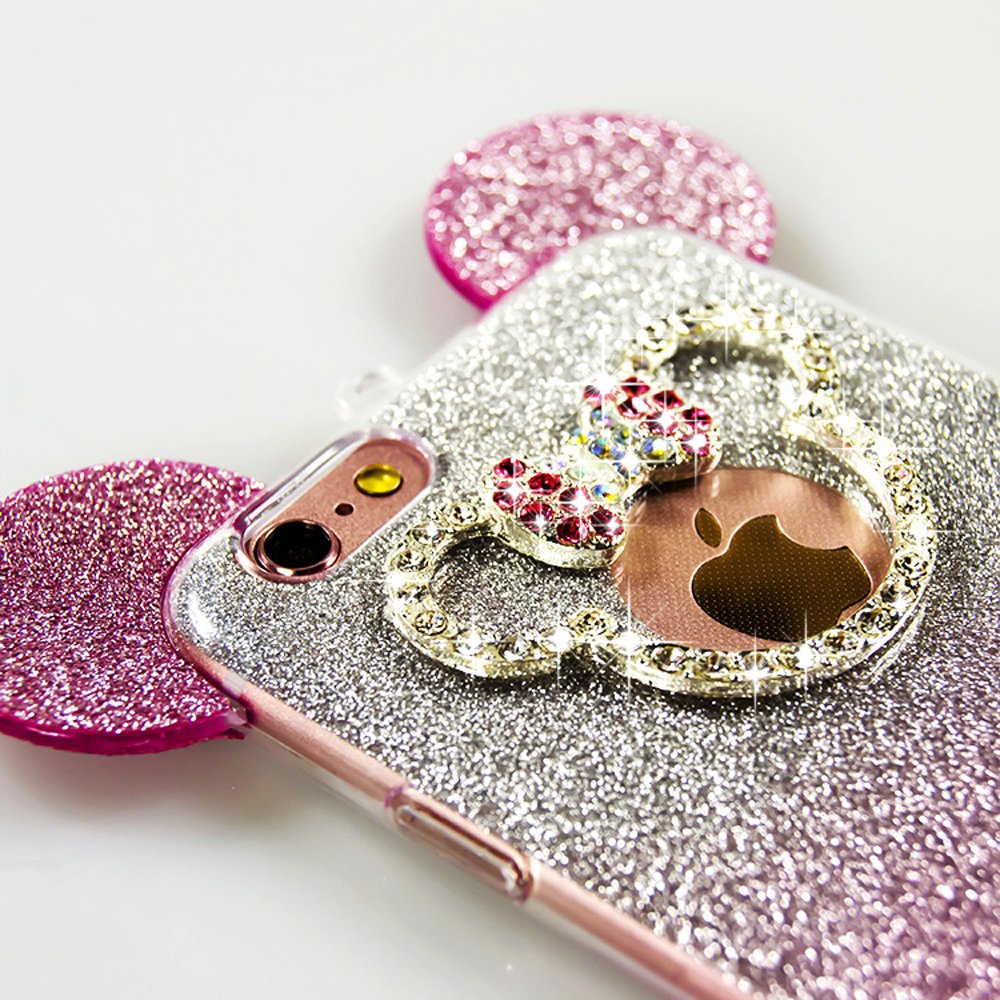 Bow Pattern Glitter Phone Case