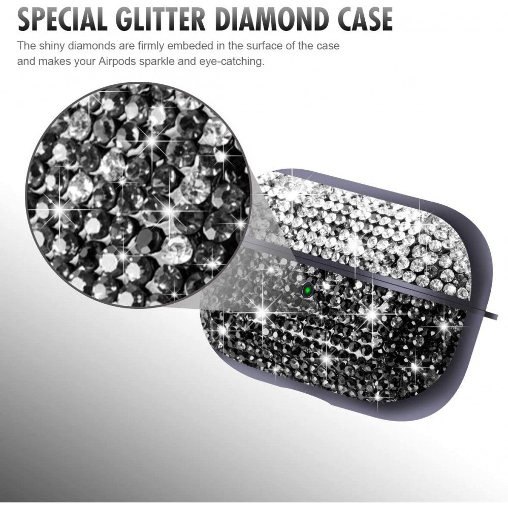 Wholesale Glitter Luxury Sparkle Rainbow Crystal Bling Diamond