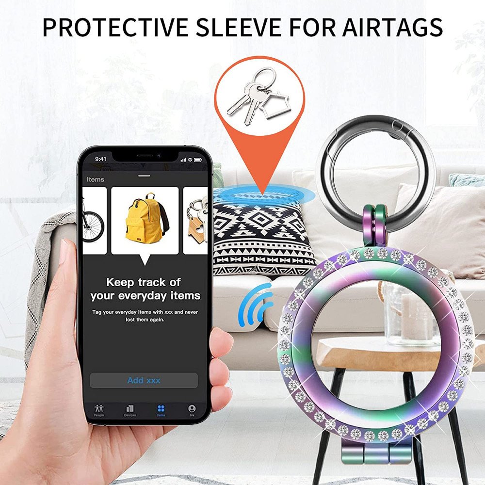Wholesale Long Silicone AirTag Tracker Holder Loop Case Cover Ring