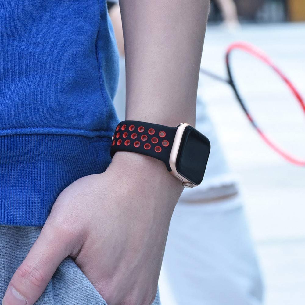 Stahl-graues Armband für die Apple Watch aus Wildleder | vild 🦌