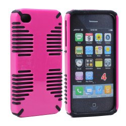  KIKO Wireless Zebra PC Silicon Dual Layer Combo Hybrid Hard  Protective Case Cover for Apple iPhone 4/4S (Black White) - Retail  Packaging : Cell Phones & Accessories