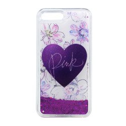 iPhone 7p /8p Lot Of 5 Cases New Pink Harts Beds Clear Girls Fashionable ￼