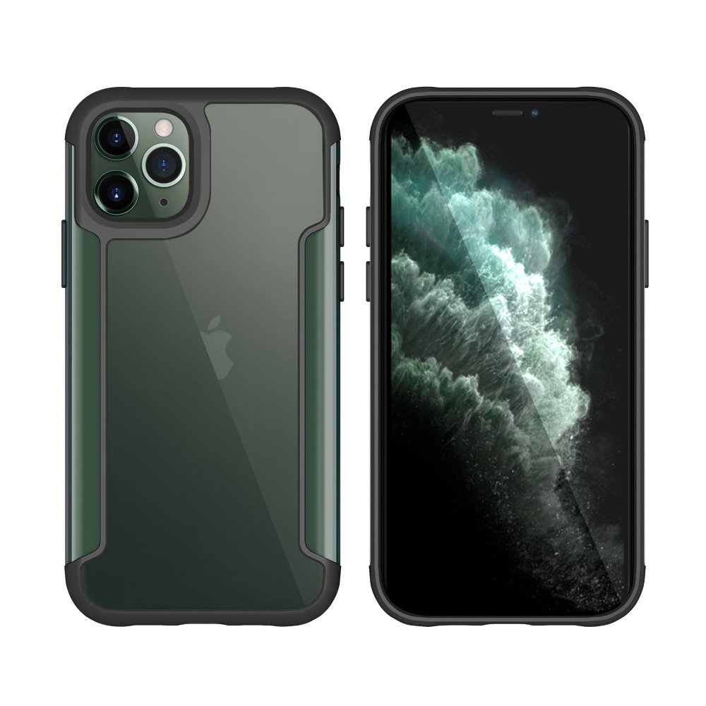Wholesale Iphone 11 Pro Max 6 5in Clear Ironman Armor Hybrid Case Midnight Green