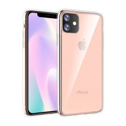 Wholesale iPhone 11 (6.1in) Crystal Clear Transparent Hard Case with Bumper  Corner (Clear)