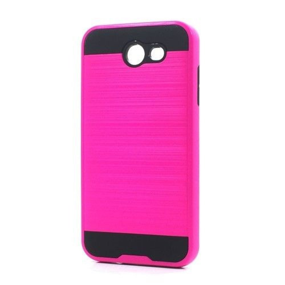 Wholesale Samsung Galaxy J3 Emerge J3 17 Armor Hybrid Case Hot Pink