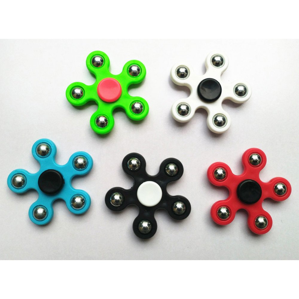 Wholesale 5 Steel Ball Fidget Spinner Stress Reducer Toy For Adhd And 