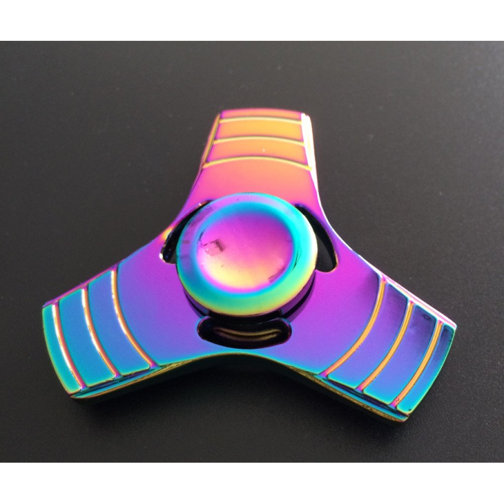 Rainbow Metal Finger Spinner Bearing Spinner Toy Adult Toys For