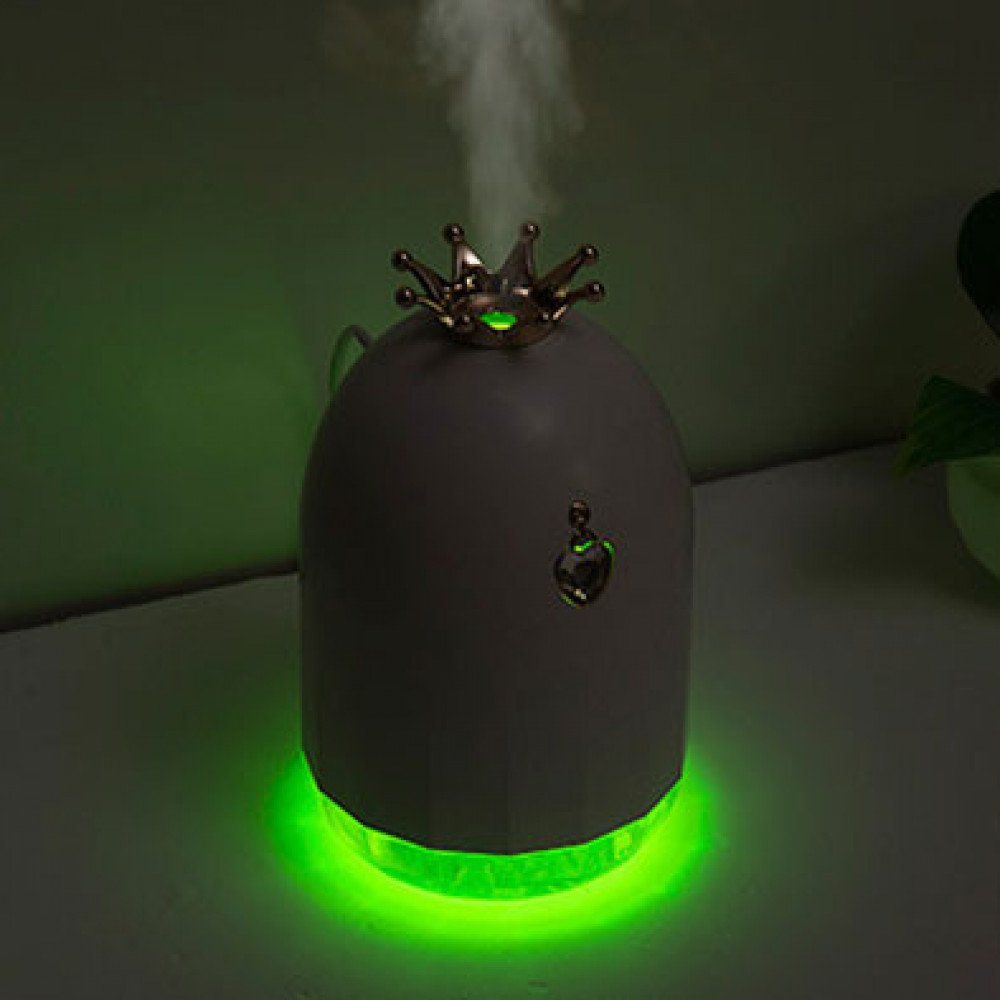 Wholesale USB Cool Mini Princess Crown Mist Humidifier with 7 Color LED  Night Light, Auto Shut