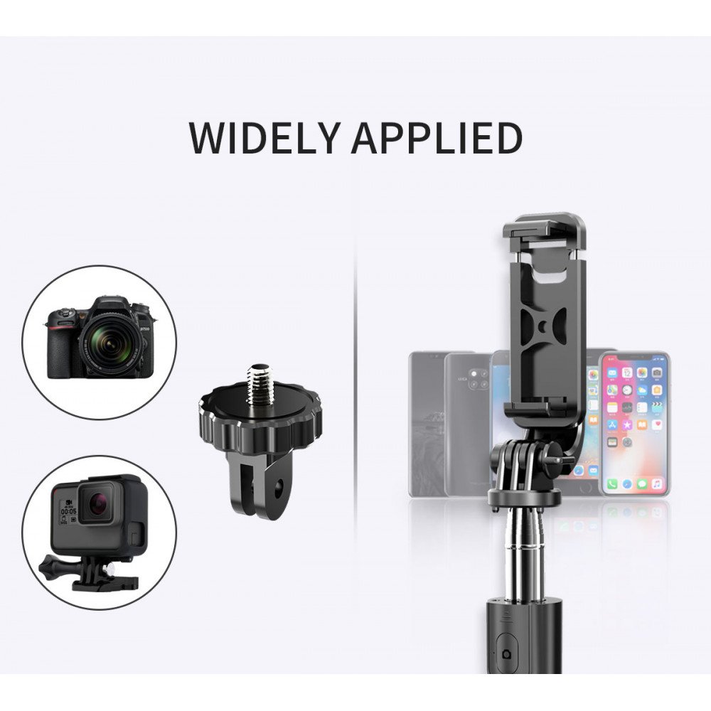 Wholesale Heavy Duty 3 in 1 Aluminum Wireless Bluetooth Extendable Selfie  Stick with Tripod Stand (White)