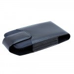 Wholesale Slim TPU Vertical Armor Belt Pouch Large 22 (Black)