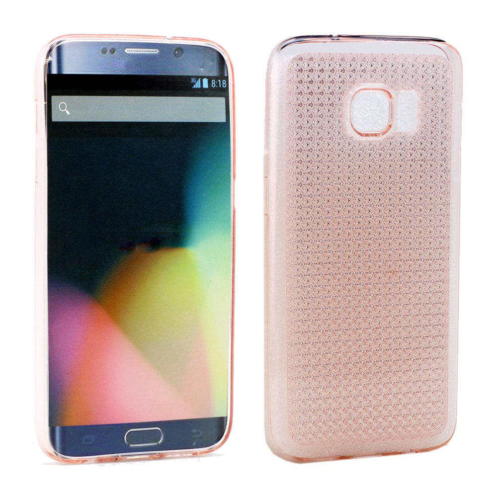 Grondwet regiment Glimlach Wholesale Samsung Galaxy S7 Edge Shiny TPU Soft Case (Light Pink)