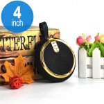 Wholesale Round Style Portable Bluetooth Speaker with Carry Strap BS119 (Gold)