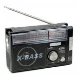 Wholesale X-Bass Retro Style AM FM Radio Portable Bluetooth Speaker With Flashlight Solar Panel Charge YG252US for Universal Cell Phone And Bluetooth Device (Black)