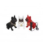 Wholesale French Bulldog Bluetooth Speaker - Powerful Sound, Unique Dog Design M15 for Universal Cell Phone And Bluetooth Device (Black)