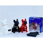 Wholesale French Bulldog Bluetooth Speaker - Powerful Sound, Unique Dog Design M15 for Universal Cell Phone And Bluetooth Device (White)