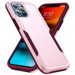 Wholesale Heavy Duty Strong Armor Hybrid Trailblazer Case Cover for Apple iPhone 11 Pro Max [6.7] (Pink)