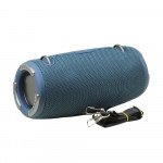 Xtreme3 Drum Style Outdoor Carrying Strap Wireless FM Radio Bluetooth Speaker for Universal Cell Phone And Bluetooth Device (Blue)