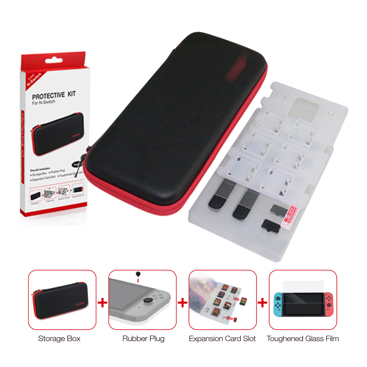 ''4 in 1 Essential Protection Accessories Bundle Kits with Carrying Case, Switch Storage Carrying''''''''