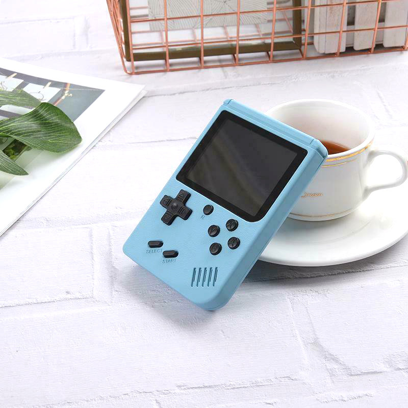 500 in 1 Retro Classic GAME Box Portable Handheld GAME Console Built-in Classic GAMEs (Blue)
