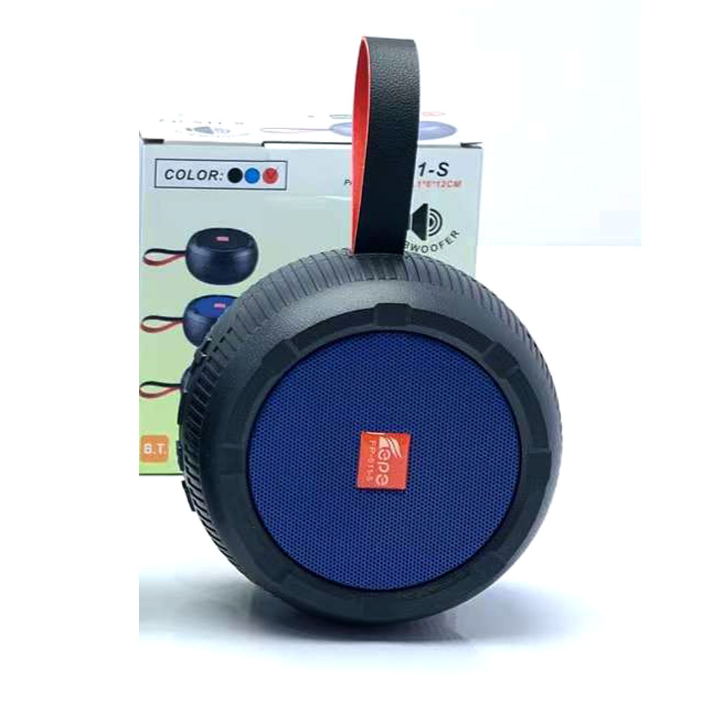Round Solar Powered Portable Bluetooth SPEAKER Radio System FP511 (Blue)