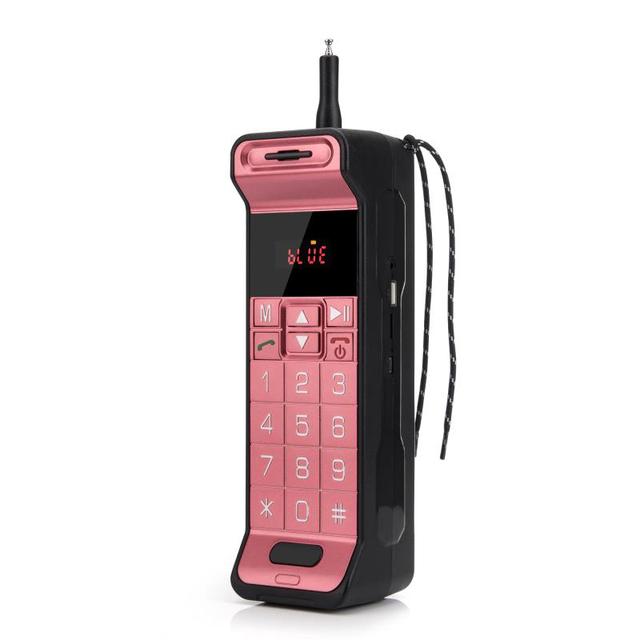 Classic TELEPHONE Design FM Radio Portable Bluetooth Speaker B216 (red)