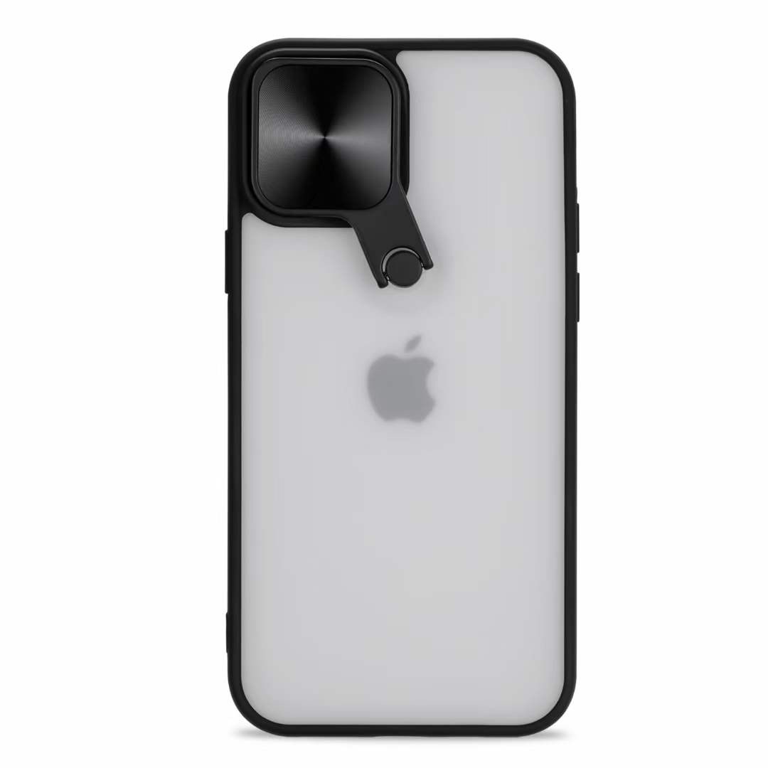 Selfie Camera Lens Protection Case with Stand and Built-In MIRROR for Apple iPhone 13 ProMax