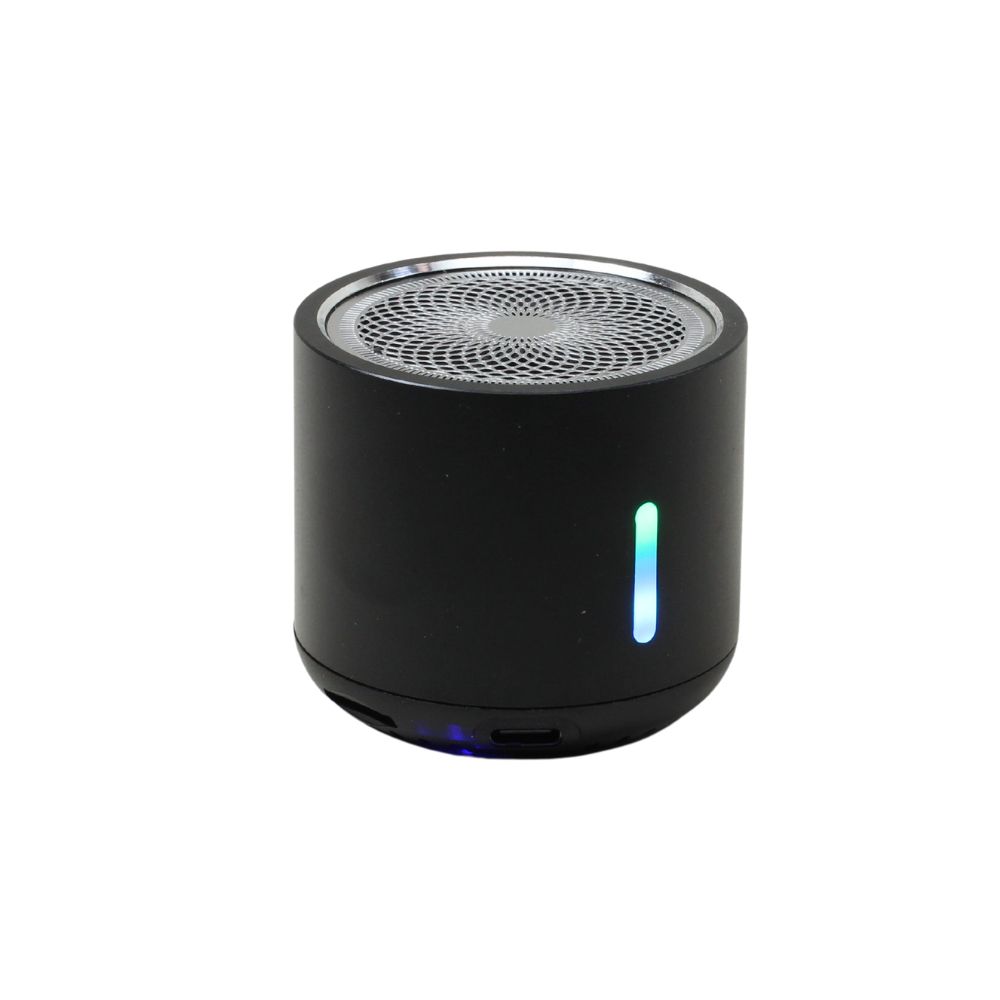 Compact Aluminum Bluetooth Speaker: Powerful Sound, Portable Design for All Devices (Black)