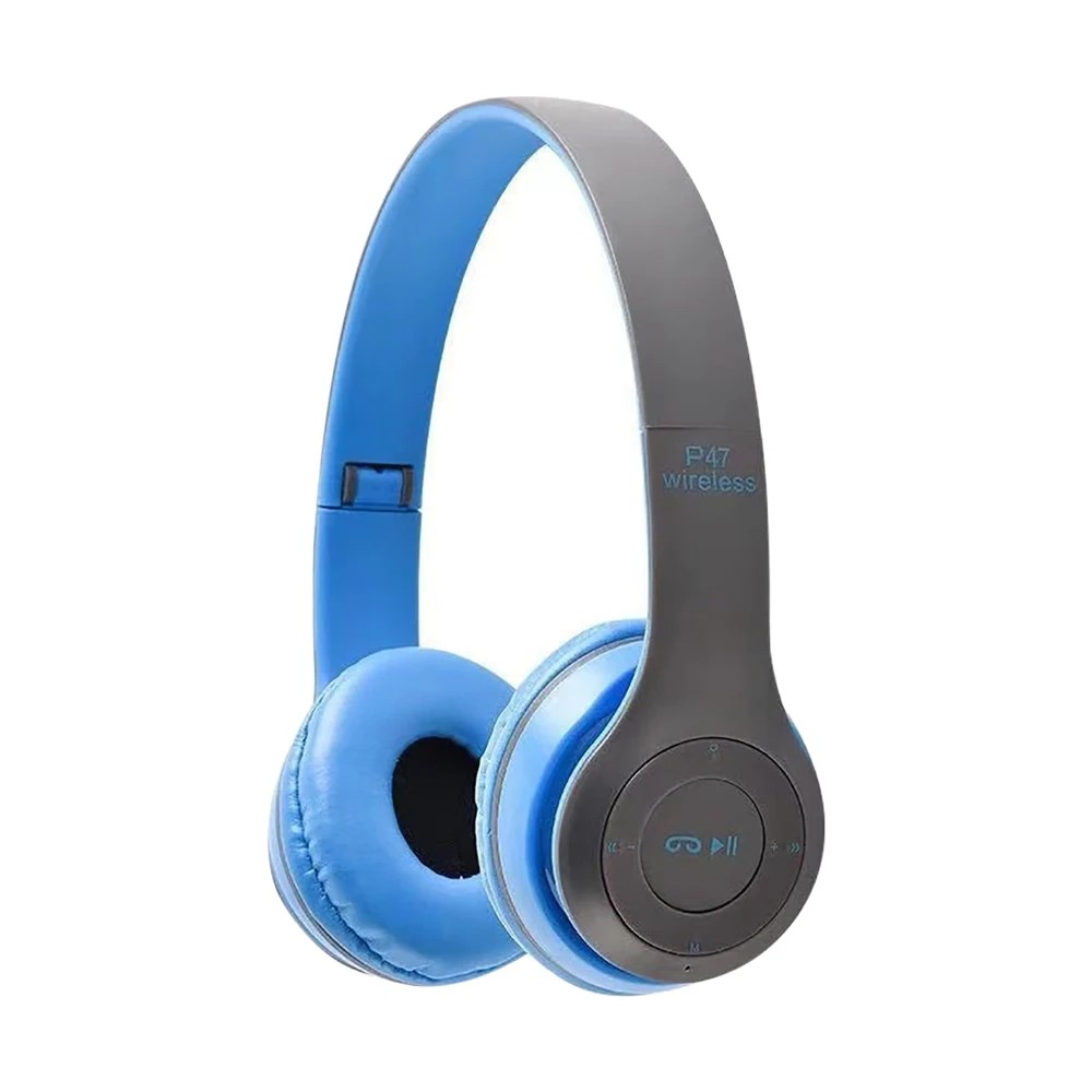 Wireless Bluetooth HeadPHONES: Lightweight Over-Ear Design, High-Fidelity Sound for PHONES (Blue)