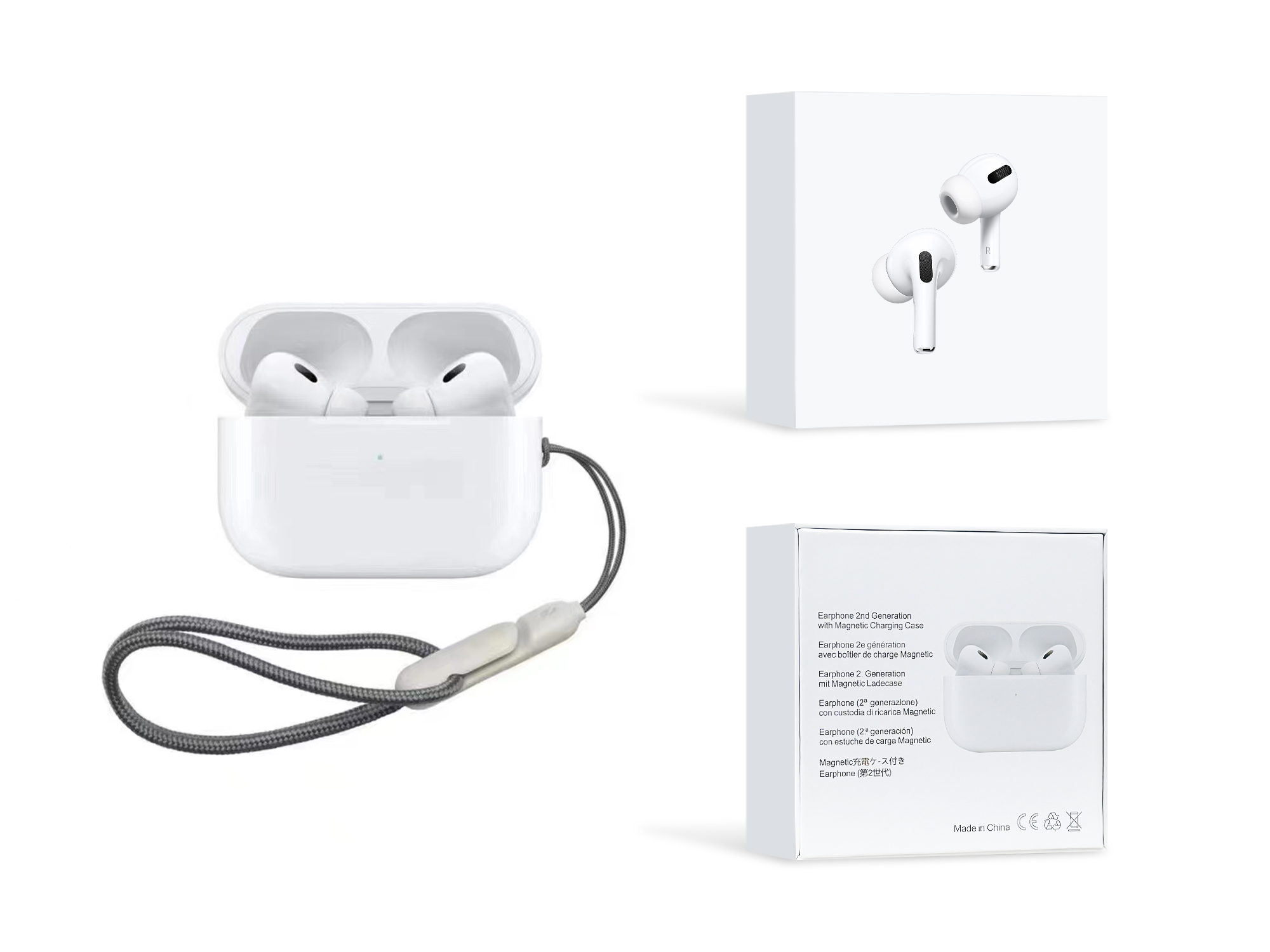 Air Style TWS Bluetooth Wireless Stereo Bass Noise Reduction EarPHONE (White)