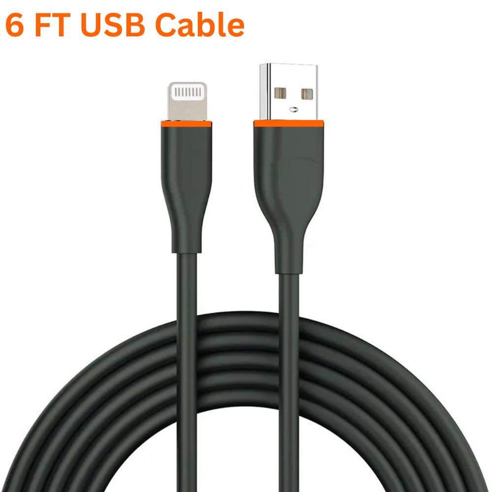 6FT iPhone Lightning Cable: Heavy-Duty, Flexible, Tangle-Free Charging Cord for iPhone & iPad